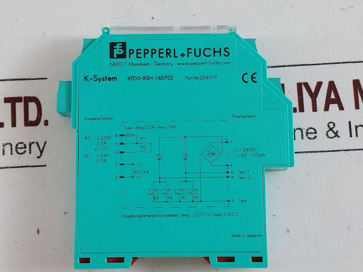 Pepperl+Fuchs Kfd0-rsh-1.4S.Ps2 Relay Module 224579