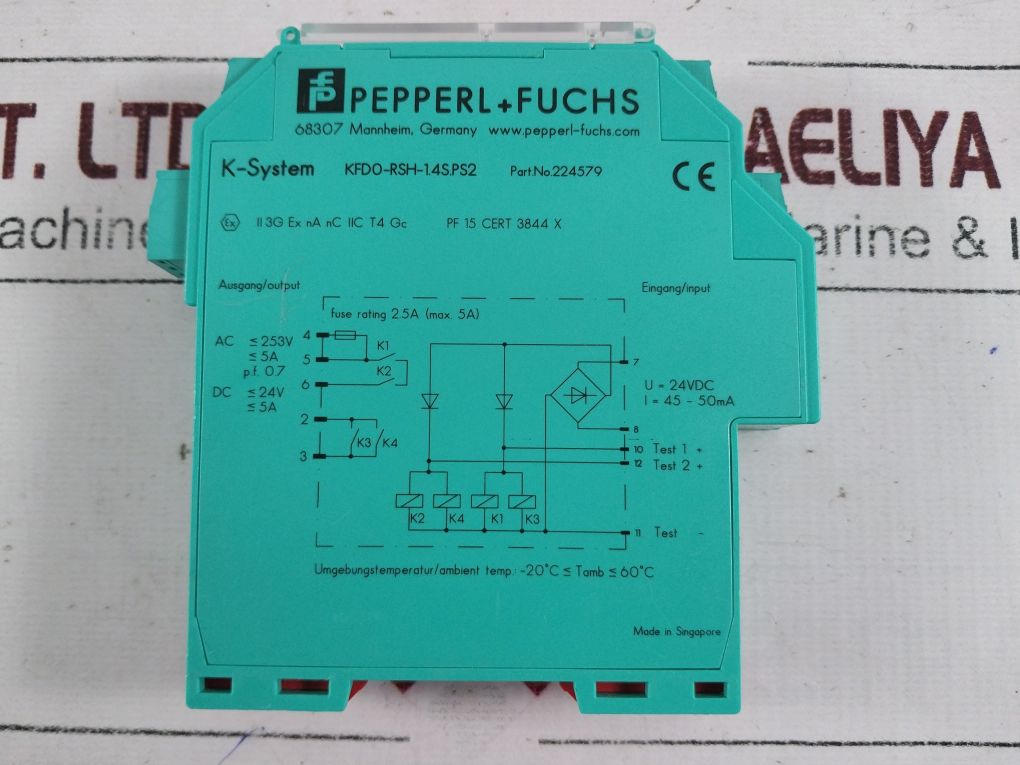Pepperl+Fuchs Kfd0-rsh-1.4S.Ps2 Relay Module 224579