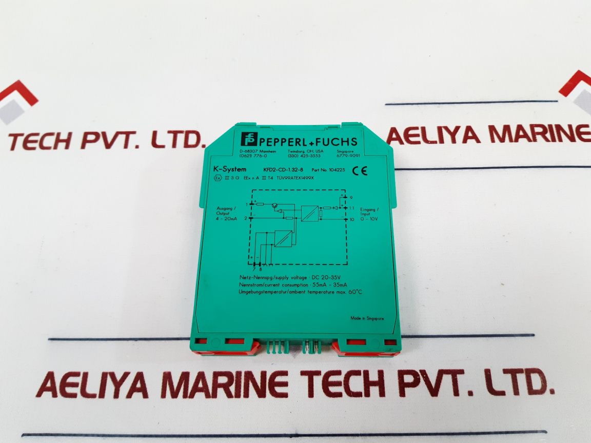 Pepperl+Fuchs K-system Kfd2-cd-1.32-8 Current Voltage Driver 104225