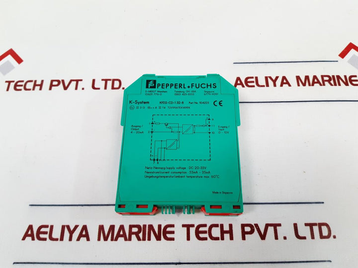 Pepperl+Fuchs K-system Kfd2-cd-1.32-8 Current Voltage Driver 104225