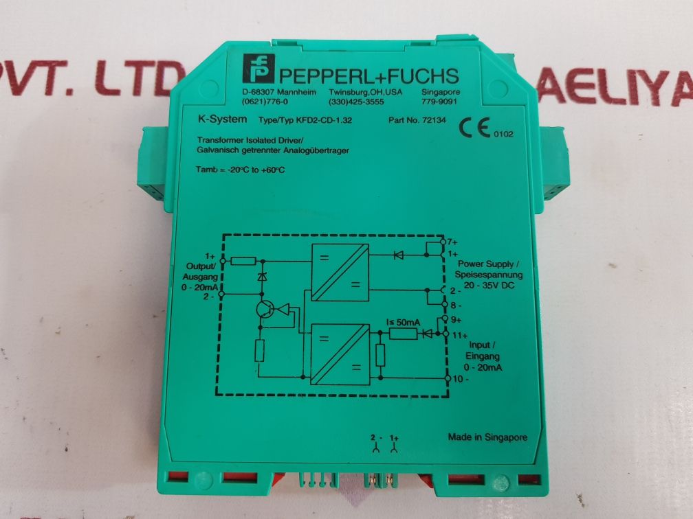 Pepperl+Fuchs Kfd2-cd-1.32 Transformer Isolasted Driver 72134