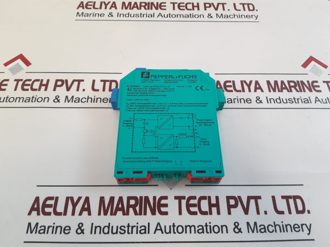 Pepperl+Fuchs Kfd2-cd-ex1.32 Transformer Isolated Driver