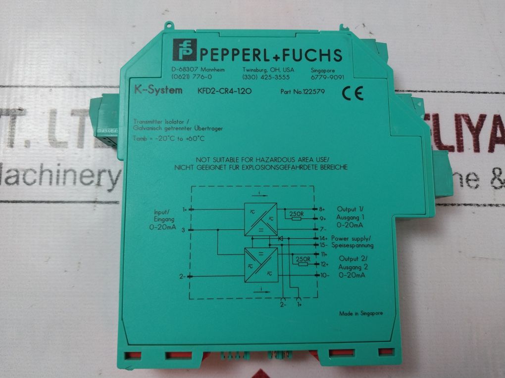 Pepperl+Fuchs Kfd2-cr4-1.2O Transmitter Isolator 122579