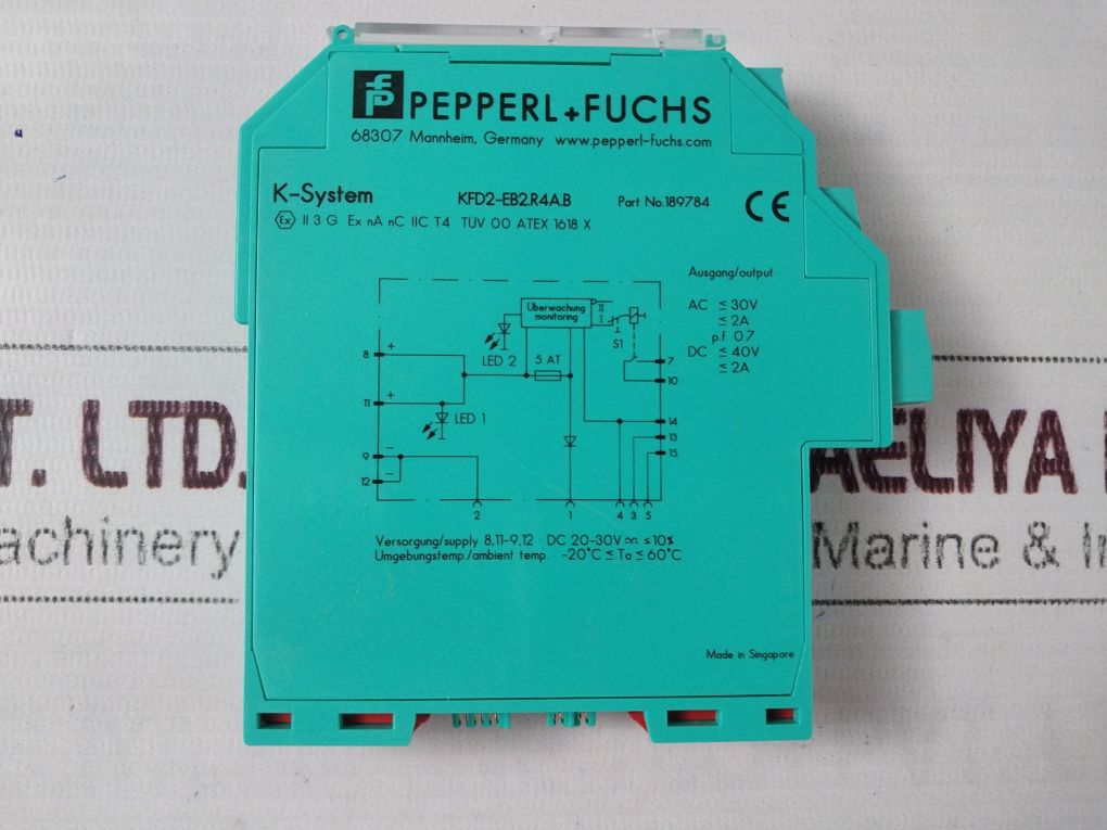 Pepperl+Fuchs Kdf2-eb2.R4A.B K-system Power Switch Amplifier 189784