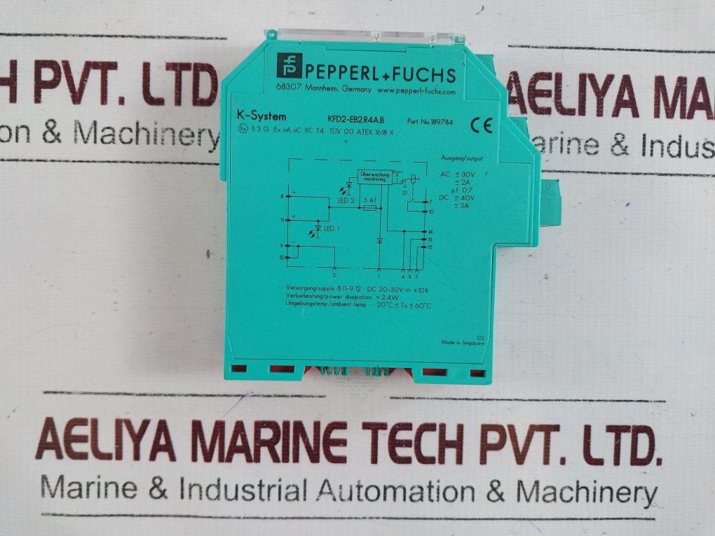 Pepperl+Fuchs Kfd2-eb2.R4A.B Redundant Power Feed Module 189784 