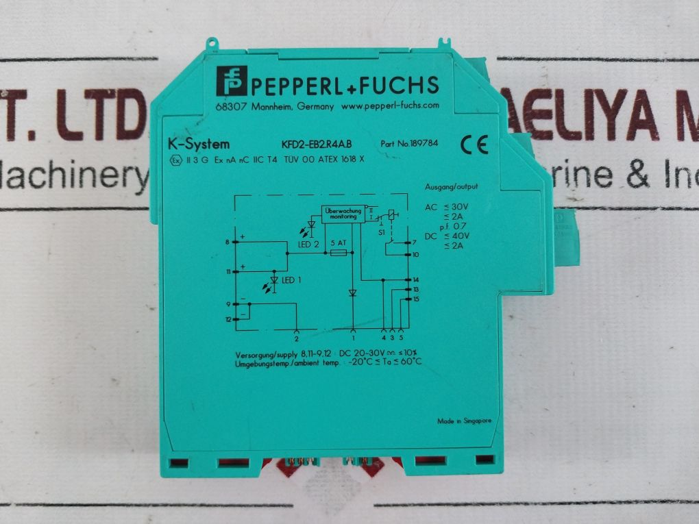 Pepperl+Fuchs Kfd2-eb2.R4A.B Redundant Power Feed Module 189784 