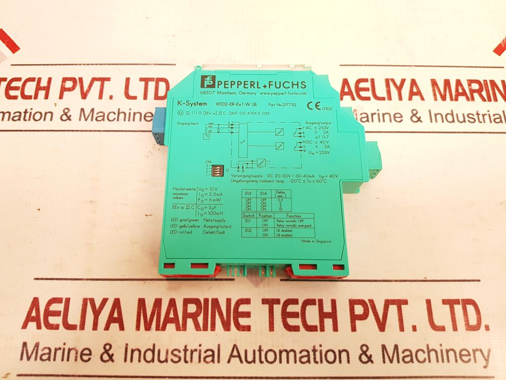 Pepperl+Fuchs Kfd2-er-ex1.W.Lb Safety Barrier