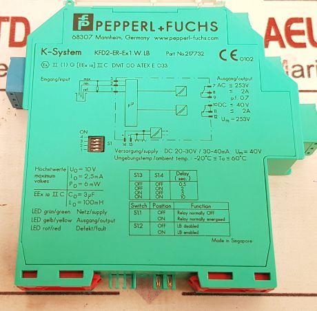 Pepperl+Fuchs Kfd2-er-ex1.W.Lb Safety Barrier