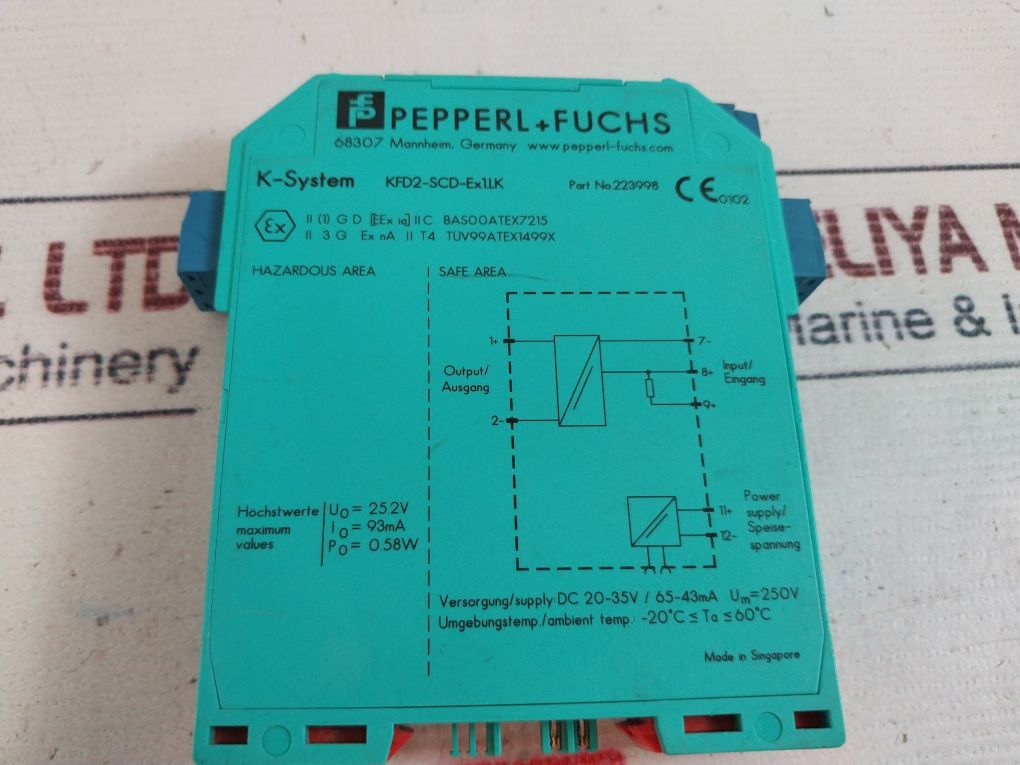 Pepperl+Fuchs Kfd2-scd-ex1.Lk Current Driver