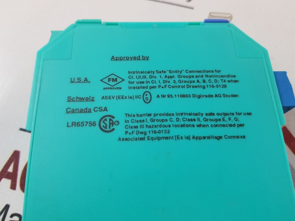 Pepperl+Fuchs Kfd2-sd-ex1.36 Intrinsically Safe Barrier
