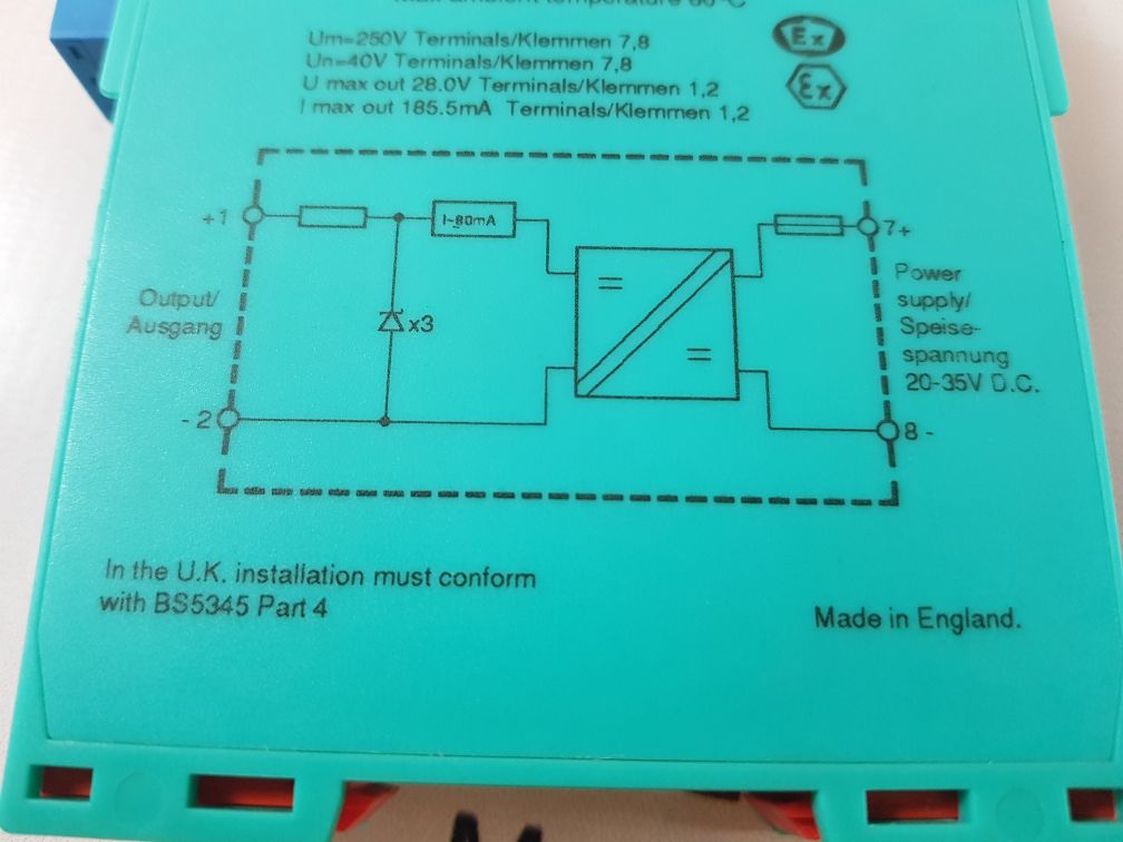 Pepperl+Fuchs Kfd2-sd-ex1.36 Intrinsically Safe Barrier
