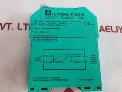 Pepperl+Fuchs K-system Kfd2-sd-ex1.48-90A Solenoid Driver 72046