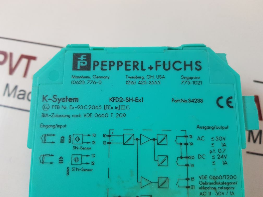 Pepperl+Fuchs Kfd2-sh-ex1 Switch Isolator 34233