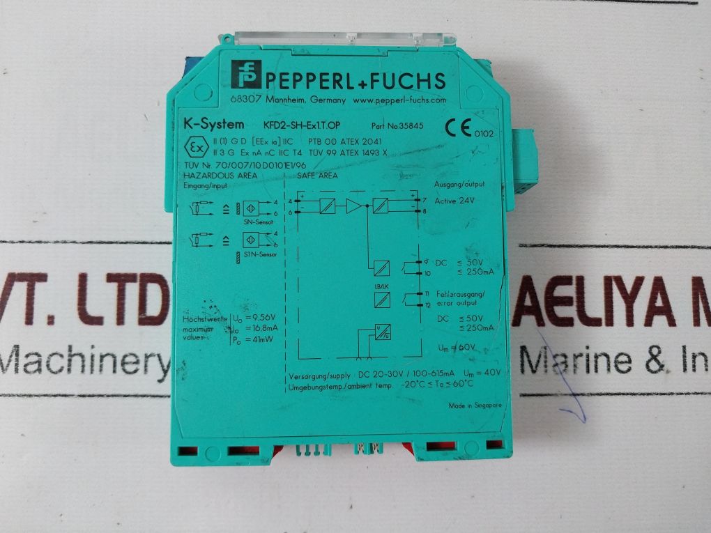 Pepperl+Fuchs Kfd2-sh-ex1.T.Op Separator Switching Amplifier 35845