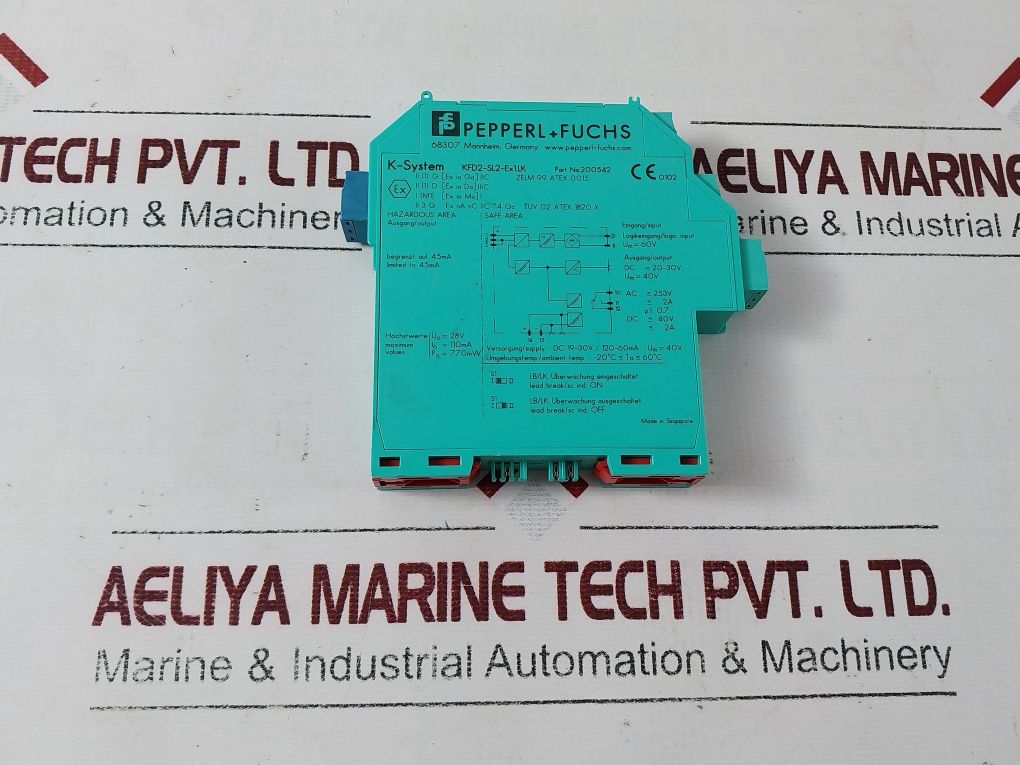 Pepperl+Fuchs Kfd2-sl2-ex1.Lk Isolated Barrier 200542 28V
