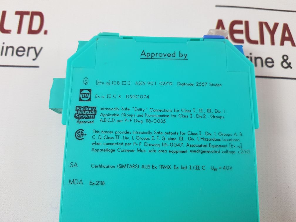 Pepperl+Fuchs Kfd2-sot-ex1 Safety Relay Module 34785S