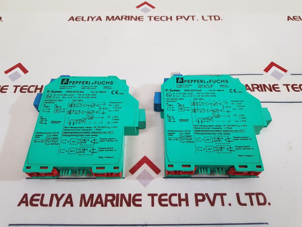 Pepperl+Fuchs K-system Kfd2-sot2-ex2 Switch Amplifier 3836Os