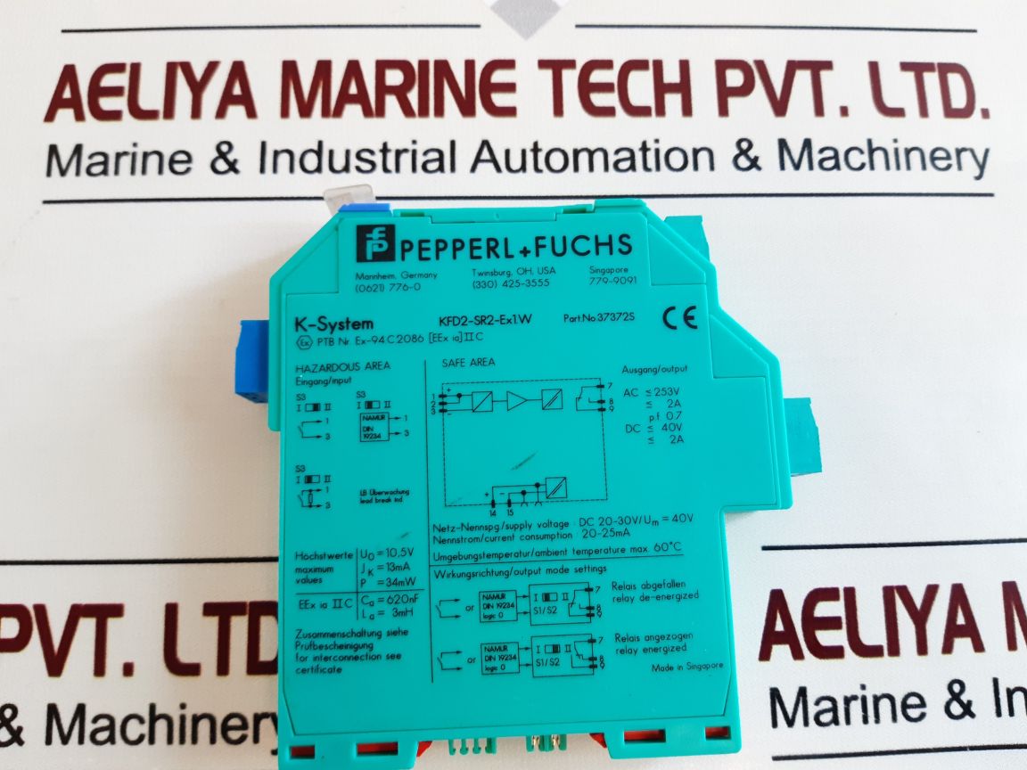 Pepperl+Fuchs Kfd2-sr2-ex1.W Isolated Switch Amplifier 37372S