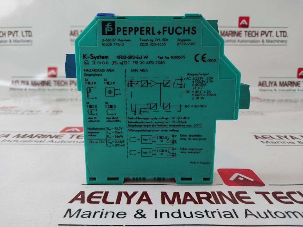 Pepperl+Fuchs Kfd2-sr2-ex1.W K-system Switching Amplifier