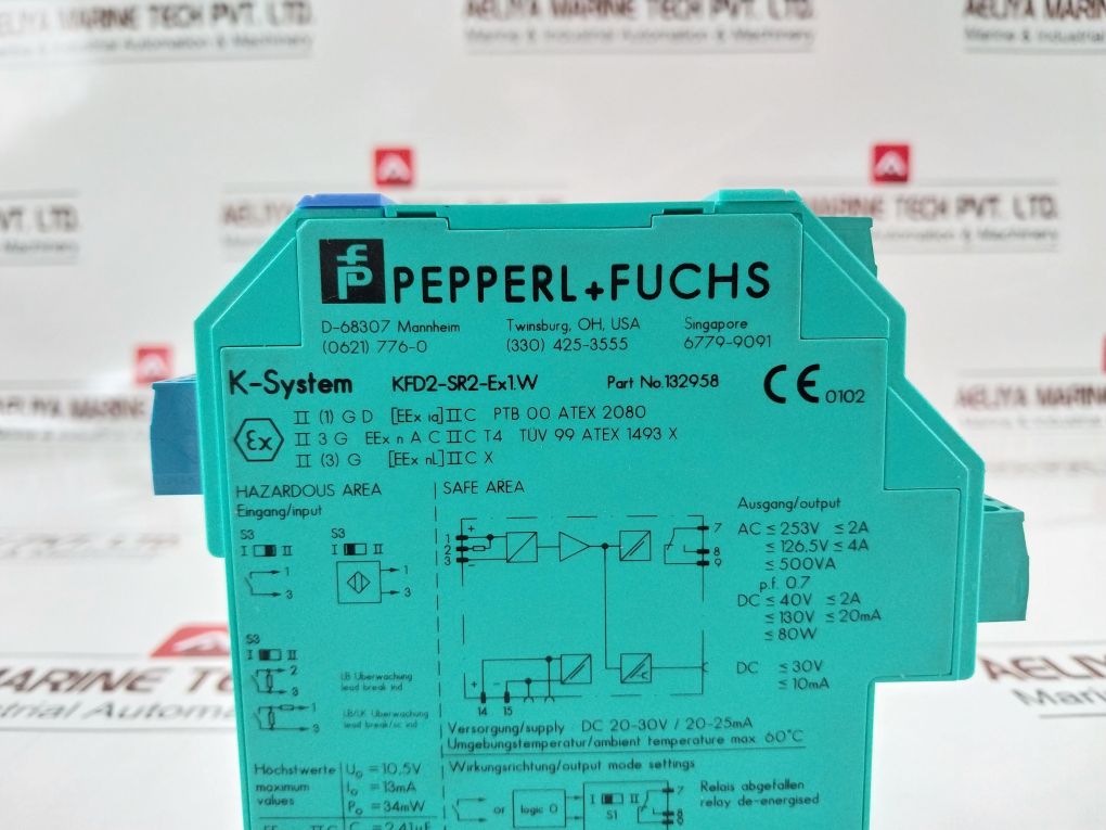 Pepperl+Fuchs Kfd2-sr2-ex1.W K-system Switch Amplifier 132958