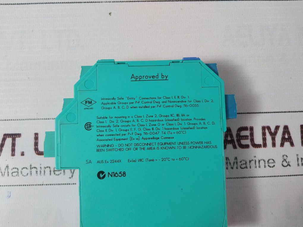 Pepperl+Fuchs Kfd2-sr2-ex2.W K-system Switch Amplifier Output Module 132960