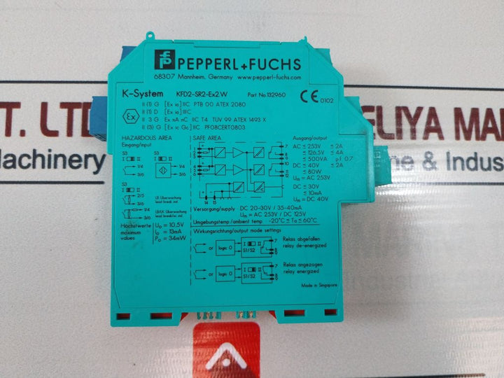 Pepperl+Fuchs Kfd2-sr2-ex2.W Switch Amplifier Module 132960
