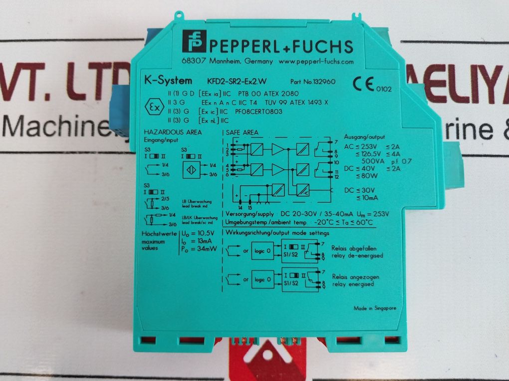 Pepperl Fuchs Kfd2-sr2-ex2.W Switch Amplifier