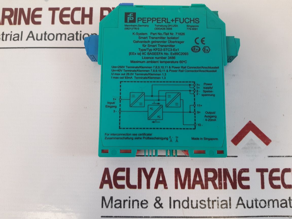 Pepperl+Fuchs Kfd2-stc3-ex1 Smart Transmitter Isolator 71826