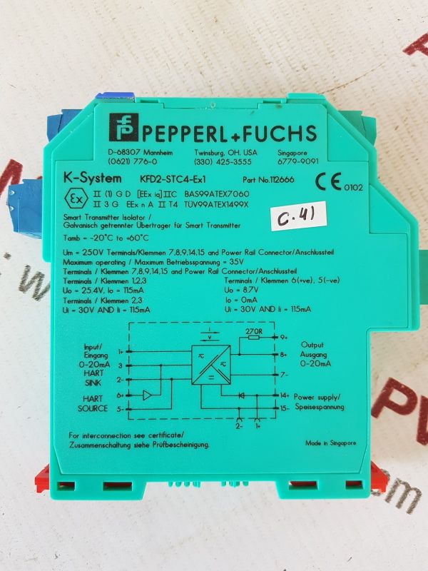 Pepperl+Fuchs Kfd2-stc4-ex1 K-system 112666