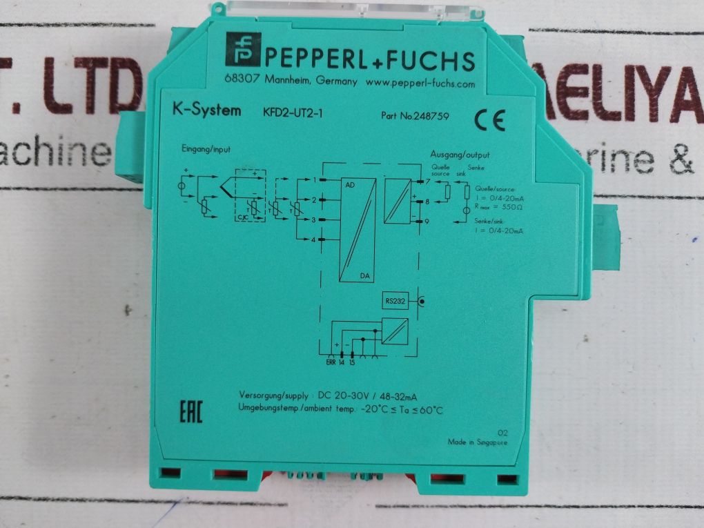 Pepperl+Fuchs Kfd2-ut2-1 Temperature Converter 248759