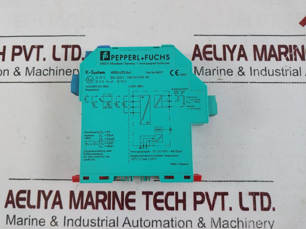 Pepperl+Fuchs Kfd2-ut2-ex1 Temperature Converter 116917 