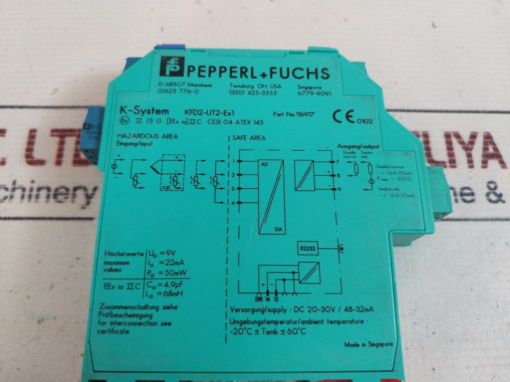 Pepperl+Fuchs Kfd2-ut2-ex1 Universal Temperature Converter