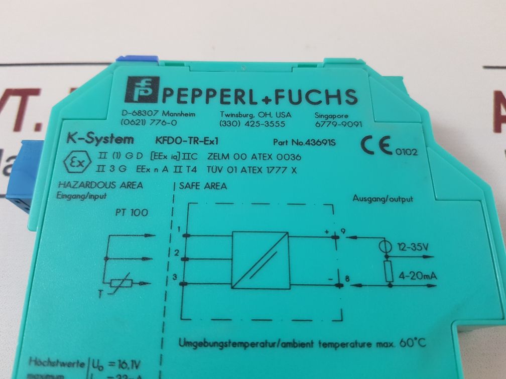 Pepperl+Fuchs Kfdo-tr-ex1 Converter 43691S
