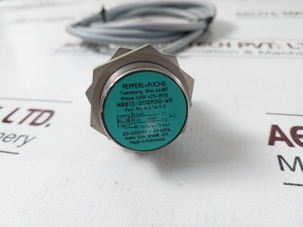 Pepperl+Fuchs Nbb15-30Gm50-ws Inductive Proximity Sensor 801650