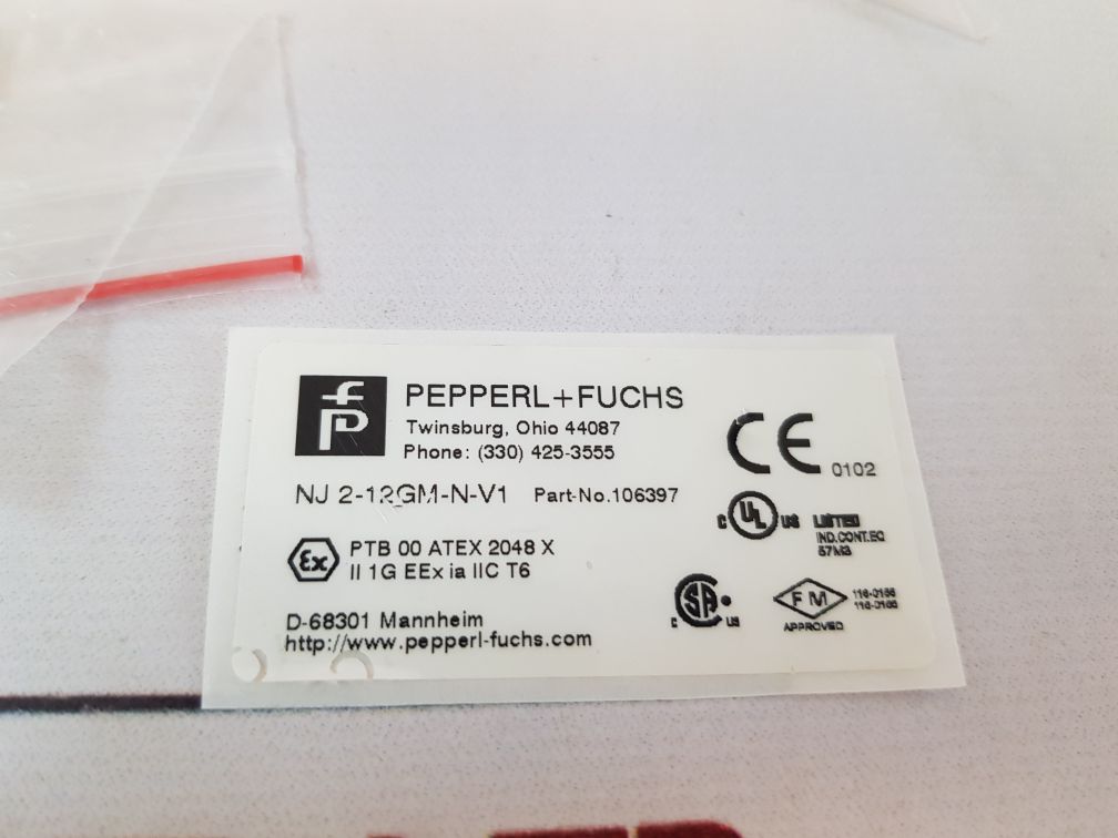Pepperl+Fuchs Nj2-12Gm-n-v1 Proximity Switch Sensor