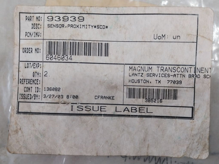 Pepperl+Fuchs Nj4-12Gk-sn Proximity Sensor 31197S