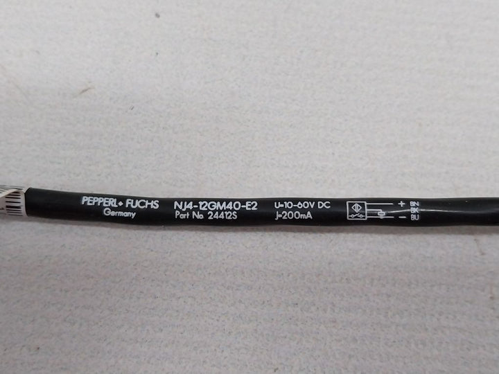 Pepperl+Fuchs Nj4-12Gm40-e2 Inductive Sensor 24412S