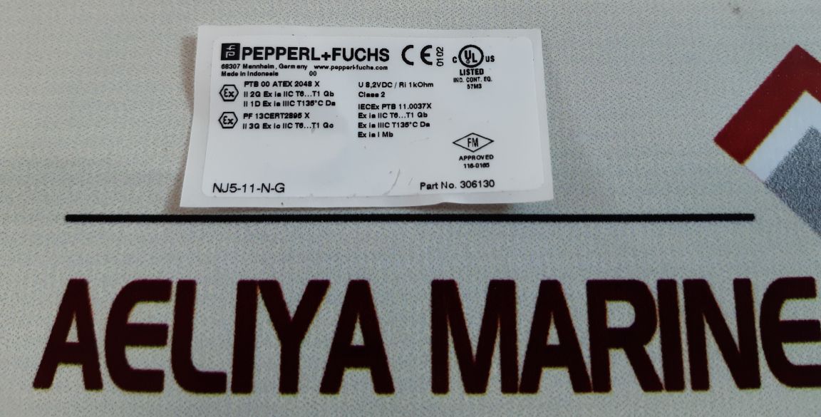 Pepperl+fuchs nj5-11-n-g proximity sensor 306130