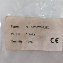 Pepperl+Fuchs Nj6-25-ws-g/Ex Proximity Sensor 014072 20-250 Vac