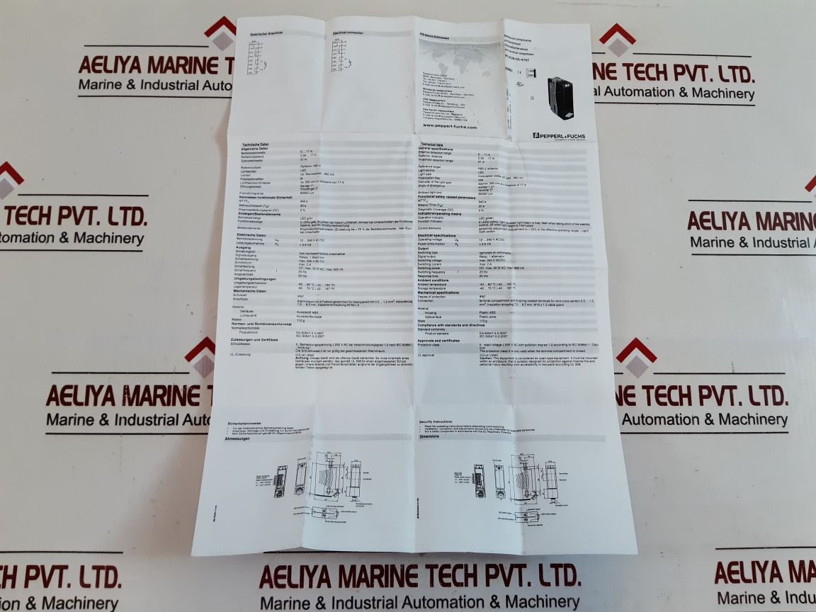 Pepperl+fuchs rlk28 retroflective sensor 54401595