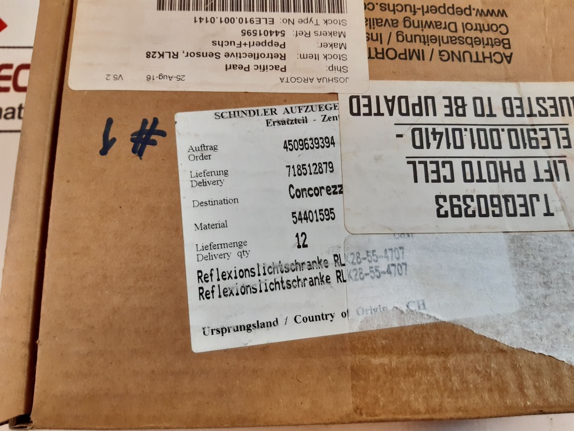 Pepperl+fuchs rlk28 retroflective sensor 54401595