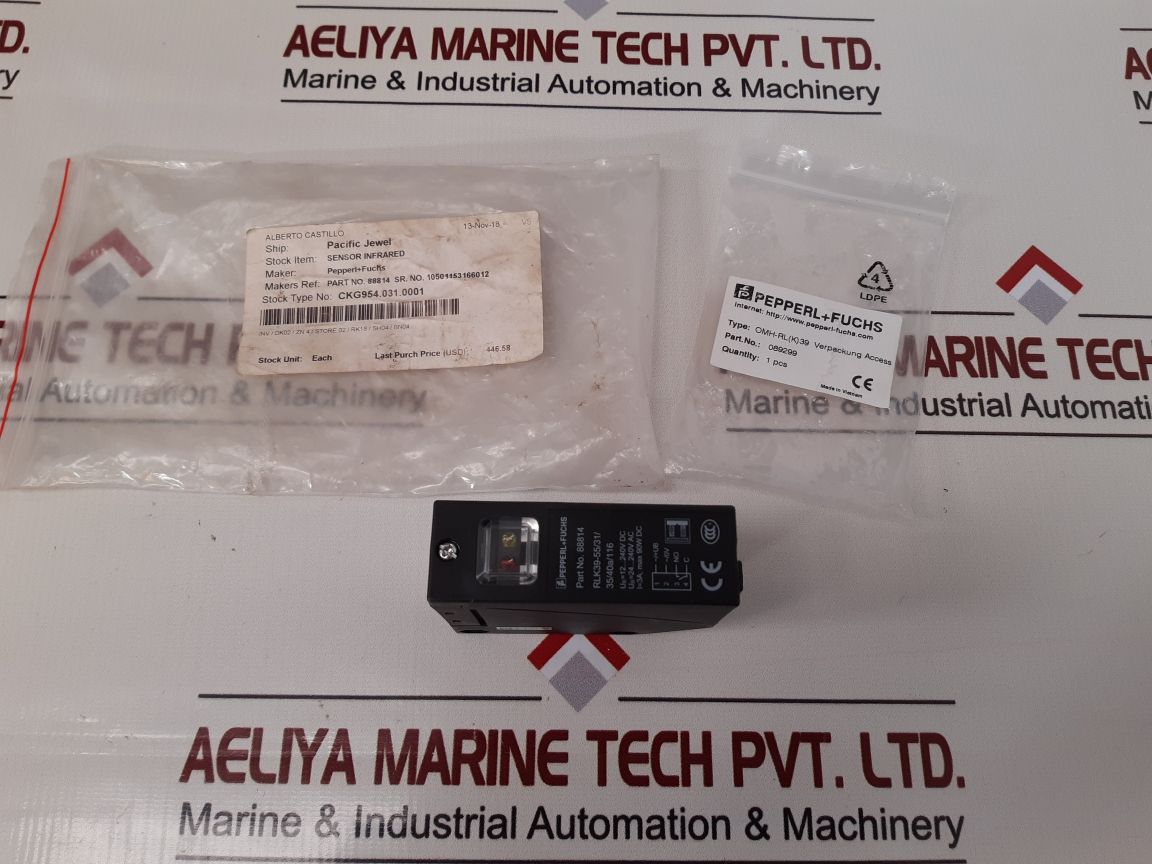 Pepperl + Fuchs Rlk39-55/31/35/40A/116 Retroreflective Sensor With Terminal 