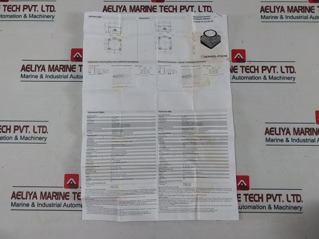 Pepperl+Fuchs Uc6000-fp-e6-r2-p5 Ultrasonic Sensor