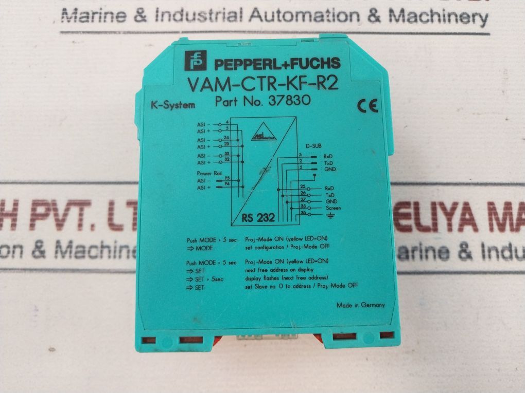 Pepperl+Fuchs Vam-ctr-kf-r2 K-system Interface 37830
