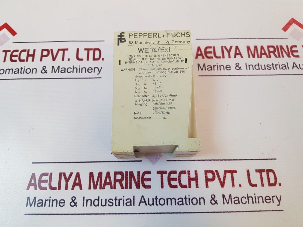 Pepperl+Fuchs We74Ex1 Safety Switch Amplifier