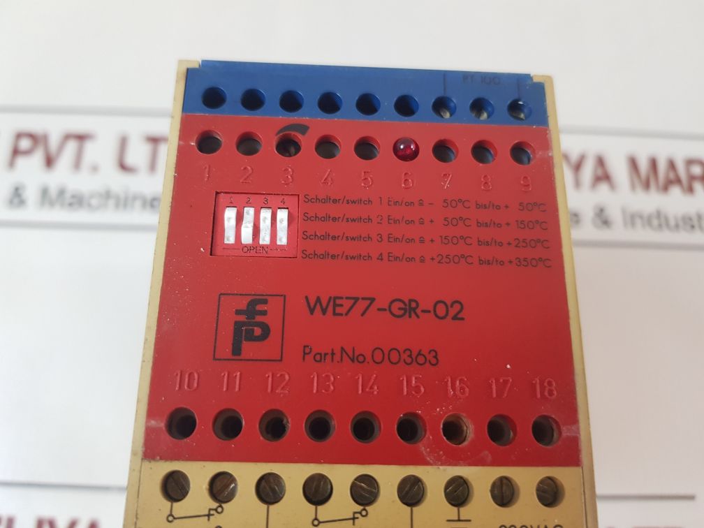 Pepperl+Fuchs We77-gr-02 Safety Relay 00363
