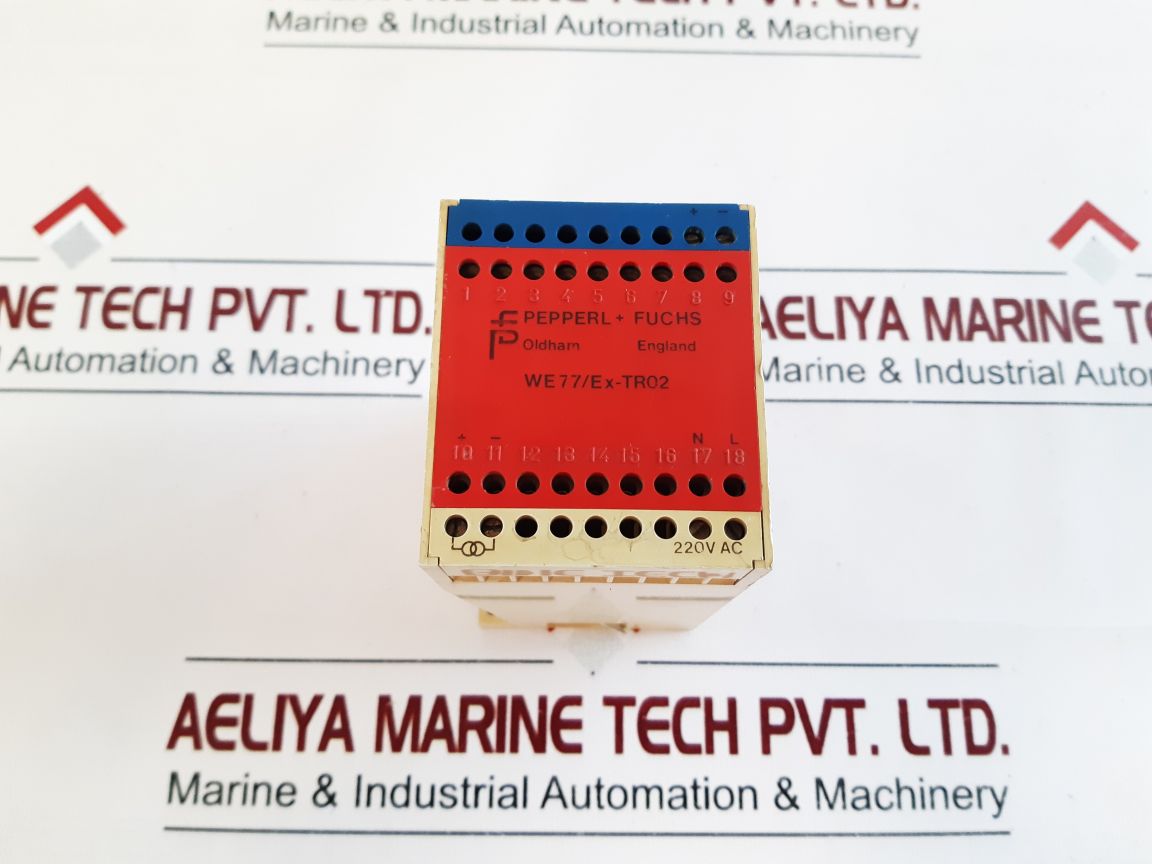 Pepperl + Fuchs We77Ex-tr02 Isolating Amplifier Relay 220V Ac
