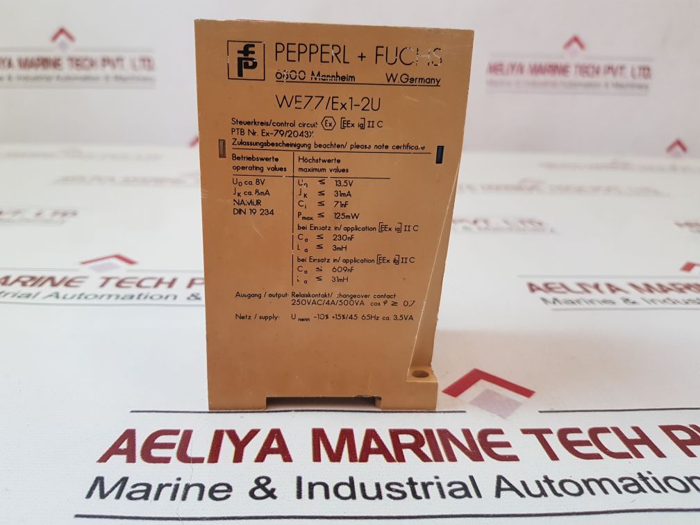 Pepperl+Fuchs We77/Ex1-2U Isolated Switch Amplifier Relay 06341S