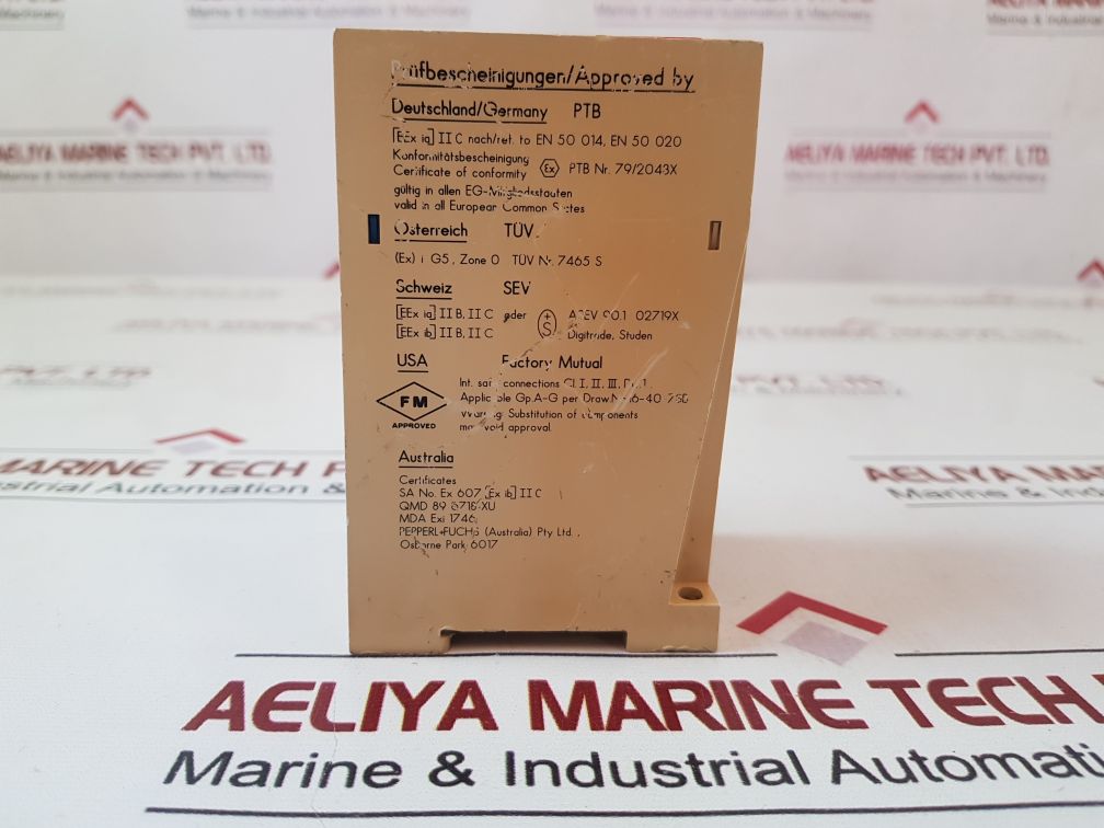 Pepperl+Fuchs We77/Ex1-2U Isolated Switch Amplifier Relay 06341S