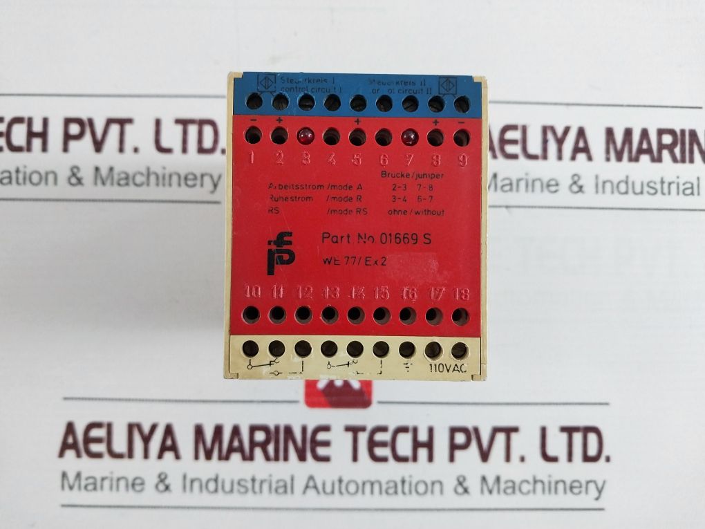 Pepperl + Fuchs We 77/Ex2 Switch Amplifier 01669 S 250 Vac
